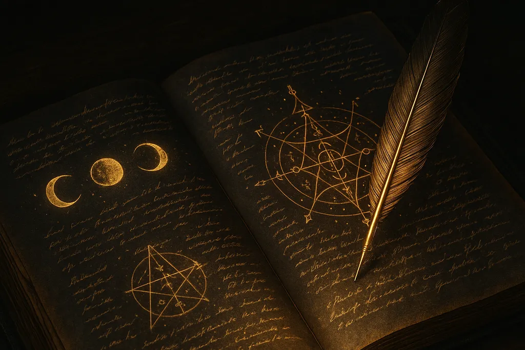 Ведение магического дневника - гримуар с записями.