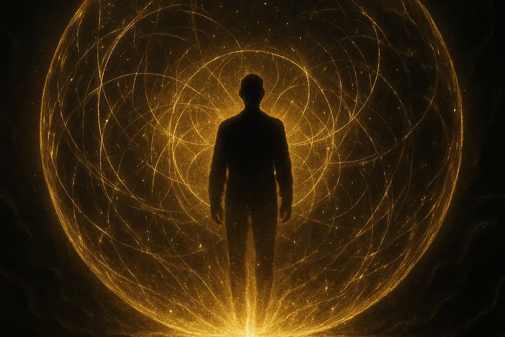 Магическая защита - сфера золотого света.