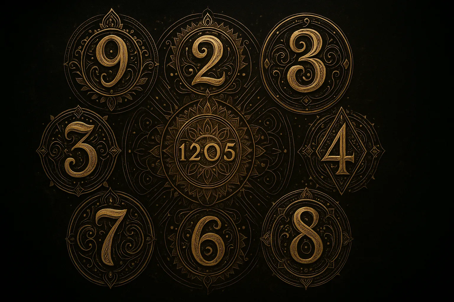 Значение чисел от 1 до 9 в финансовой нумерологии.