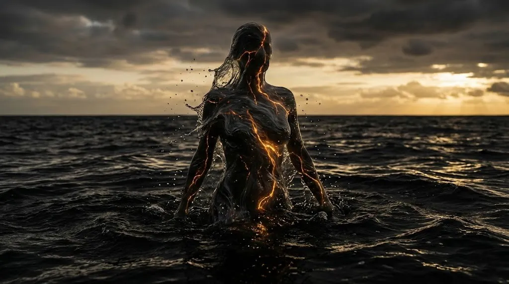 Вы ничего не контролируете. И это лучшая новость в вашей жизни 5 Слияние человека с океаном жизни в стиле мистического реализма.