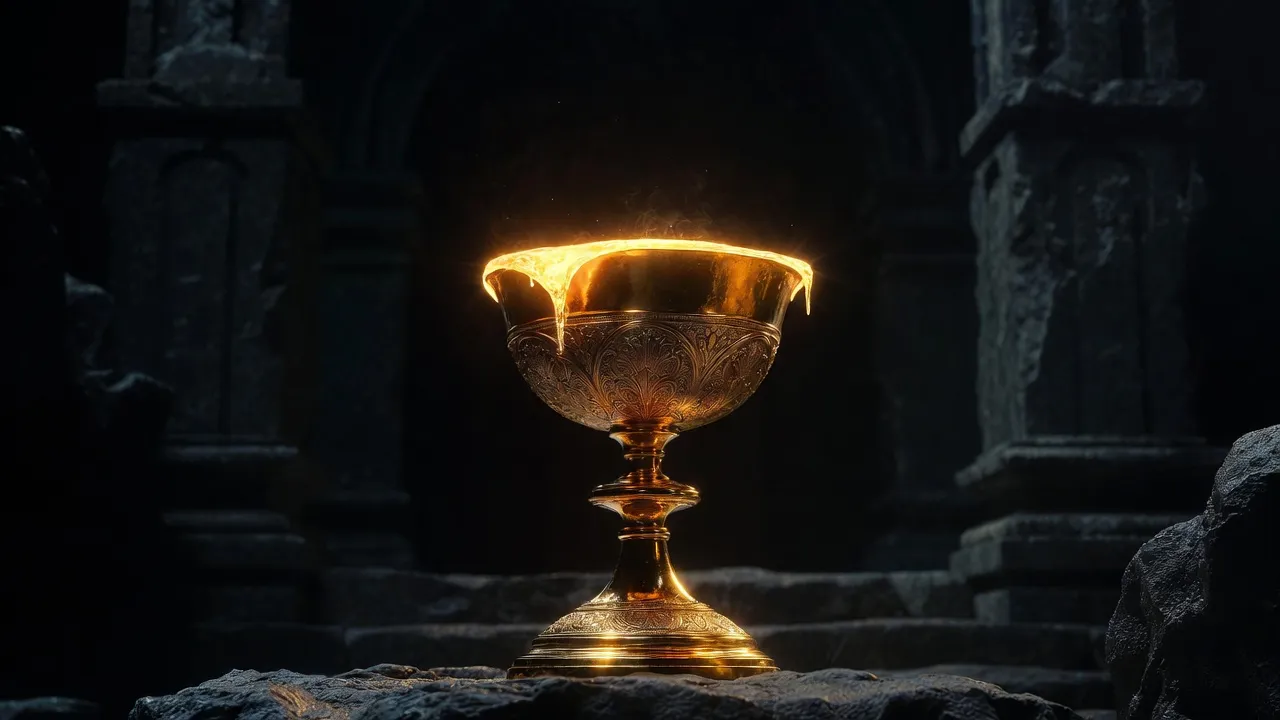 Золотая чаша с энергией символизирует скрытые таланты Души.