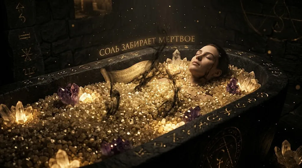 Ритуал соляного столба для очищения от тяжелой некротики.