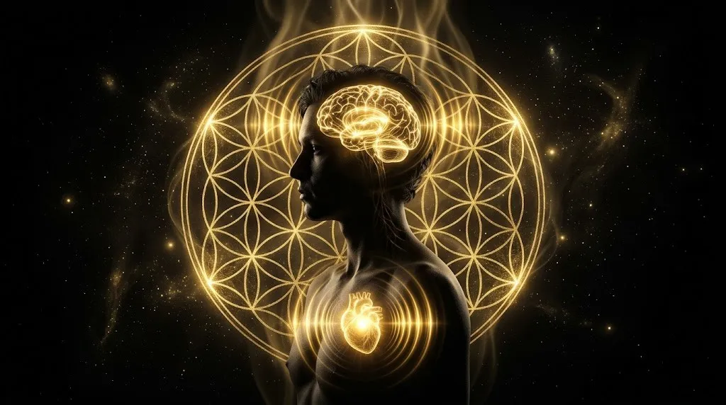 Синхронизация работы сердца и мозга, золотые электромагнитные импульсы вокруг человека, нейробиология высоких вибраций.