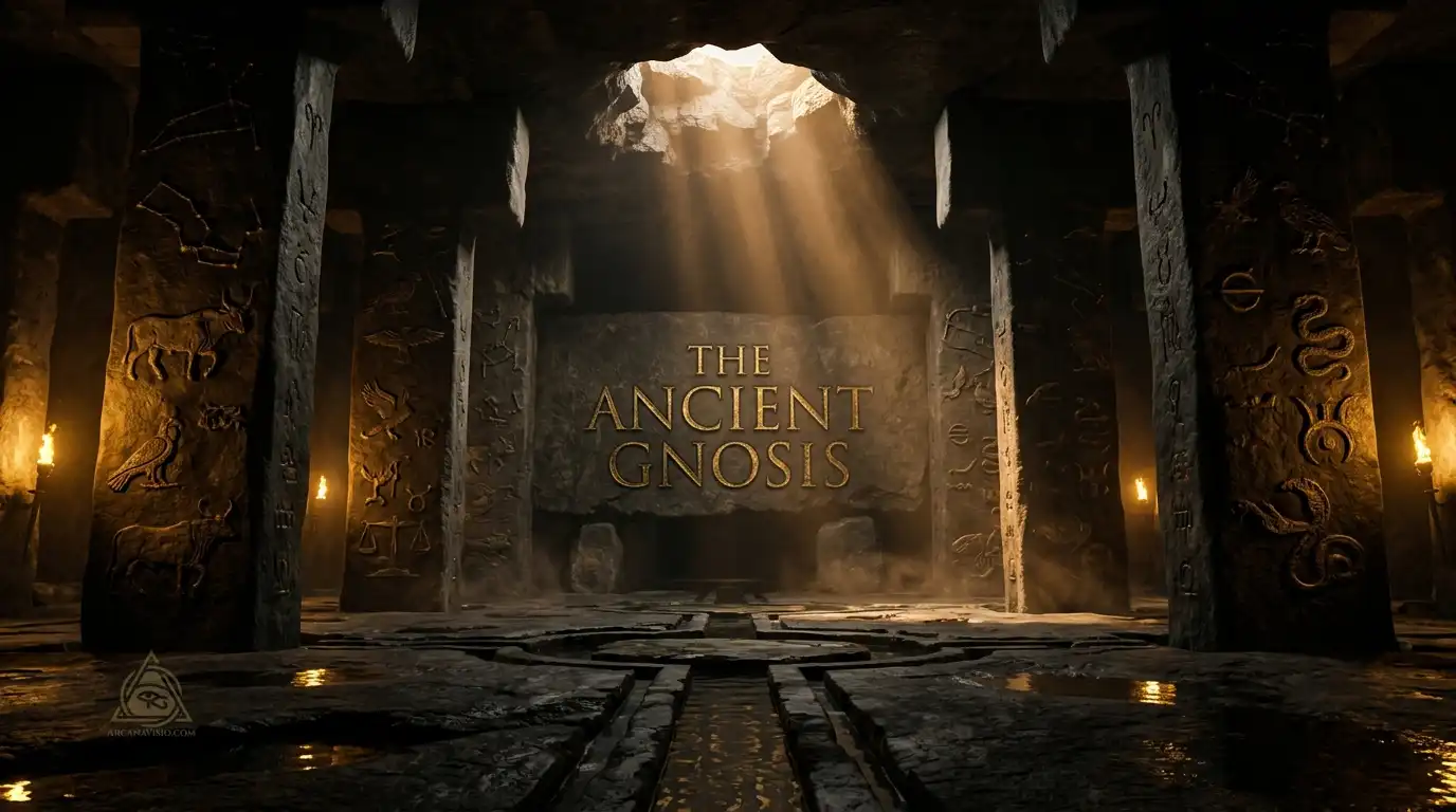Sacred Mysteries & Ancient Gnosis: The Lost Wisdom of Pre-Flood Civilizations 1 Sacred mysteries and ancient gnosis cover showing megalithic T-shaped pillars and star carvings