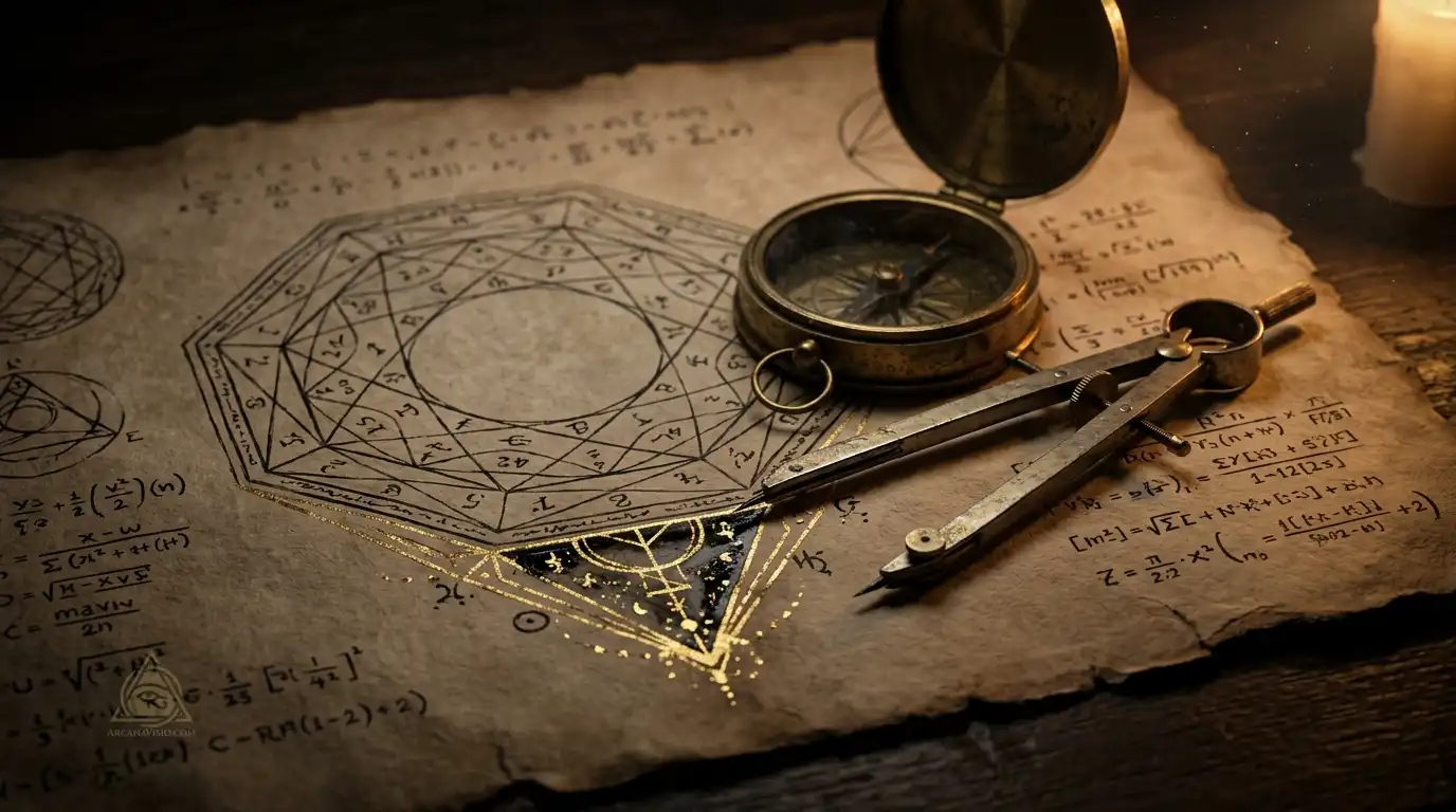Calculating the Karmic Tail in Destiny Matrix using brass calipers and geometric charts